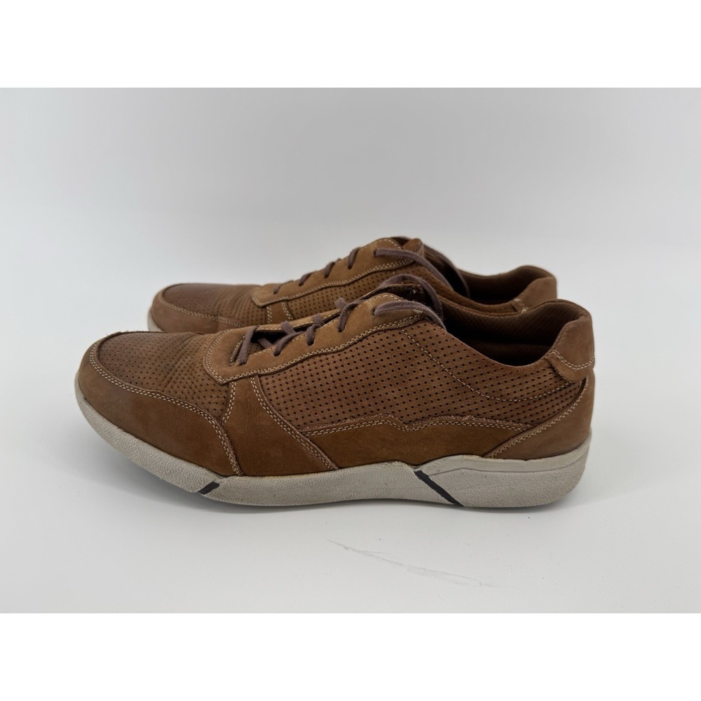 Propet Landon Casual Sneaker Brown Leather US Men's 10 H M(D)‎